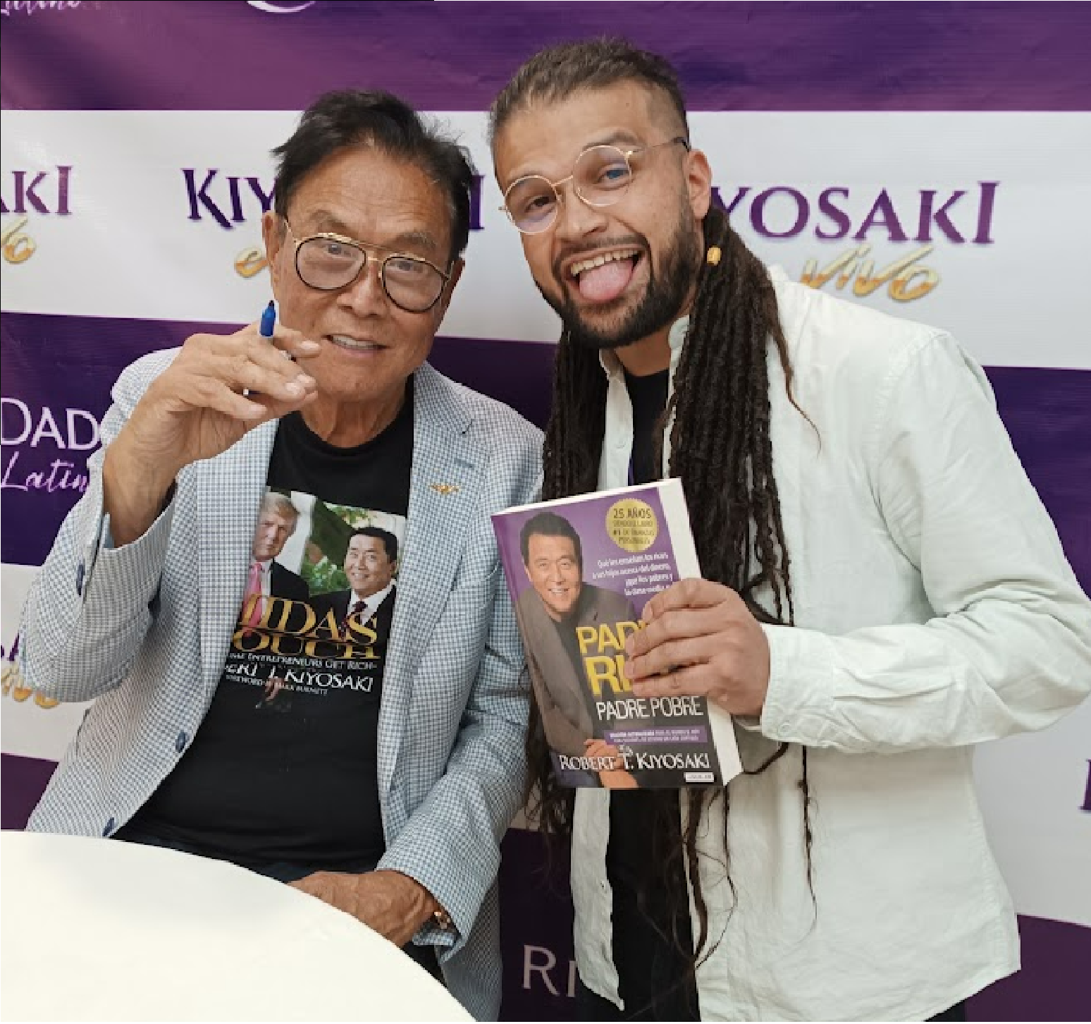 Jef con Robert Kiyosaki